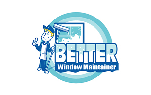 Better Window Maintainer Cleaning & Maintenance Service Logo Design