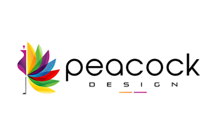 Peacock Design Floral & Decor Logo Design