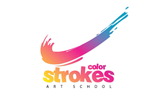 Color Strokes Art School Art & Craft Logo Design