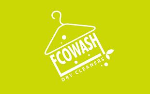 Ecowash Dry Cleaners Cleaning & Maintenance Service Logo Design