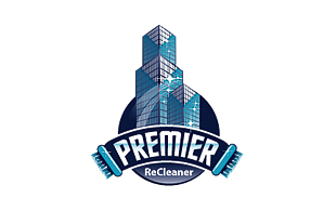 Premier Recleaner Cleaning & Maintenance Service Logo Design