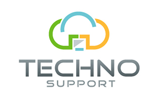 Techno Support Cloud Computing Logo Design