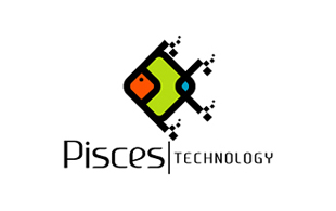 Pisces Computer Networking Logo Design