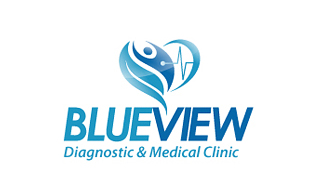 Blue View Diagnostic & Medical Clinic Logo Design