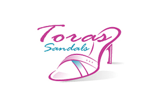 Toras Sandals Feminine Logo Design