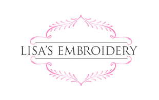 Lisa's Embroidery Feminine Logo Design