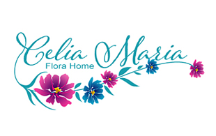 Celia Maria Flora home Floral & Decor Logo Design