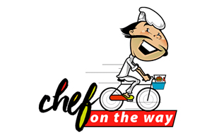 Chef on the way Food & Beverages Logo Design