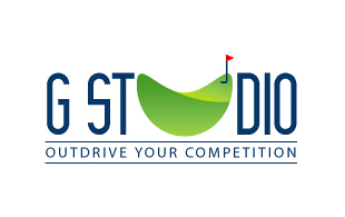 GST Dio Outdrive Your Competition Golf Courses Logo Design