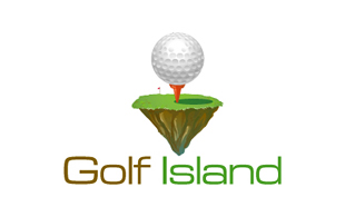 Golf Island Golf Courses Logo Design