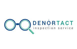 Denortact Inspection Service Inspection & Detection Logo Design