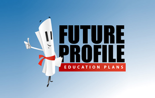 Future Profile Education Plans Insurance & Risk Management Logo Design