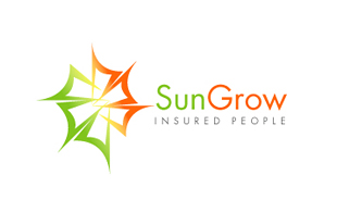 Sun Grow Insured people Insurance & Risk Management Logo Design