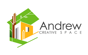 Andrew Creative Space Interior & Exterior Logo Design