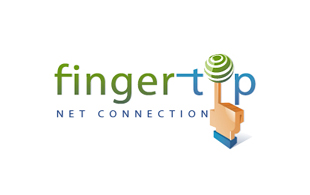 Fingertip Net Connection Internet & Cable Logo Design
