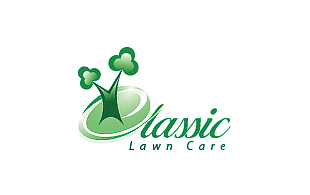 Classic Lawn Care Landscaping & Gardening Logo Design