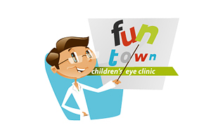 Fun Town Lens & Optics Logo Design