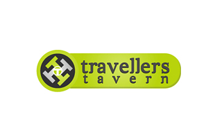 Travellers Tavern Modern Logo Design