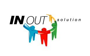 In Out Solution Outsourcing & Offshoring Logo Design