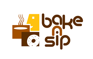Bake N Sip Restaurant & Bar Logo Design