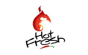 Hot Fresh Restaurant & Bar Logo Design