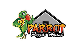 Parrot Pizza House Restaurant & Bar Logo Design