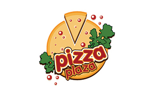 Pizza Plaza Restaurant & Bar Logo Design