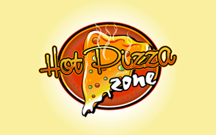 Hot Pizza Zone Restaurant & Bar Logo Design