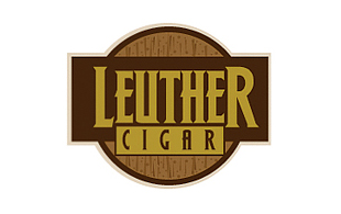 Leuther Cigar Retro Logo Design
