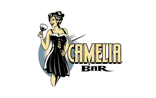 Camelia Bar Retro Logo Design