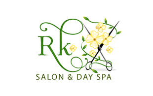RK Salon & Dry Spa Salon & Day-Spa Logo Design