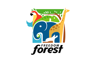 Freedom Forest Wildlife & Safari Logo Design