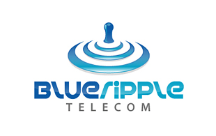 Blue Ripple Wireless & Telecommunication Logo Design