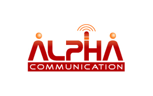 Alpha Communication Wireless & Telecommunication Logo Design