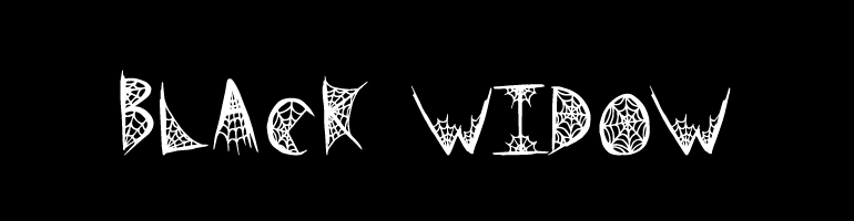 Black Widow Font