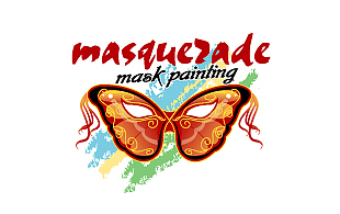 Masquezade Mask Painting Art & Craft Logo Design