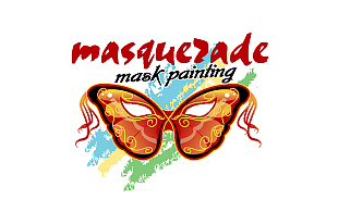 Masquezade Mask Painting Art & Craft Logo Design