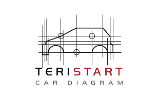 Teristart Car Diagram Art & Craft Logo Design Automotive Logo Design