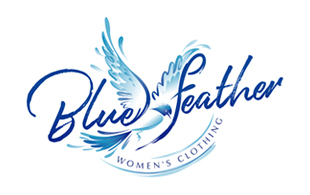 Blue Feather Boutique & Fashion Logo Design
