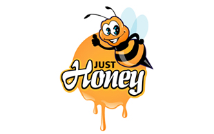 Just Honey Cartoon Logo Design