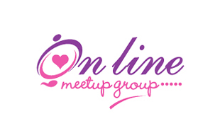 Online Meetup Group Dating & Matchmaking Logo Design