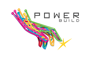 Power Build Electrical-Electronic Manufacturing Logo Design