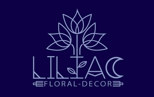 Liltac Floral & Decor Logo Design