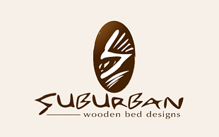 Suburban wooden Bed Design Furniture & Fixture Logo Design