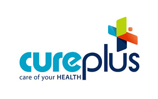 Cure Plus Health Club Hospital & Heathcare Logo Design