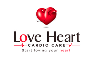 Love Heart Health Club Hospital & Heathcare Logo Design