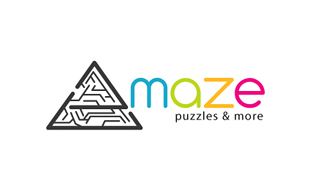 Maze puzzles & more Kid Games & Toys Logo Design