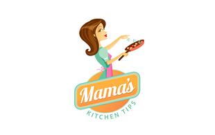 Mama's Kitchen Tips Kitchen & Cookery Logo Design