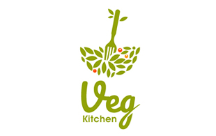 Veg Kitchen Modern Logo Design