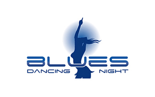 Blues Dancing Night  Nightclub & Bar Logo Design